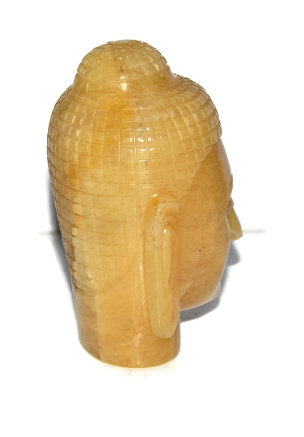 Yellow Aventurine Buddha Head - Healing Crystals India