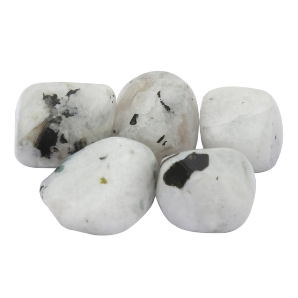 Rainbow Moonstone Tumbled 5 Piece - Healing Crystals India