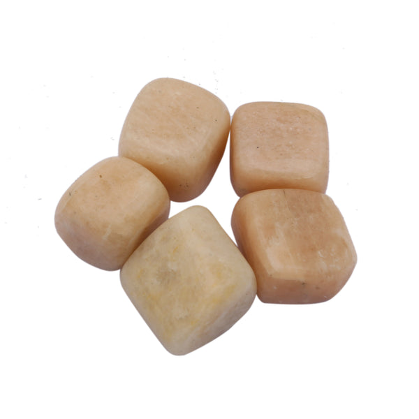 Peach Moonstone Tumbled 5 Piece - Healing Crystals India