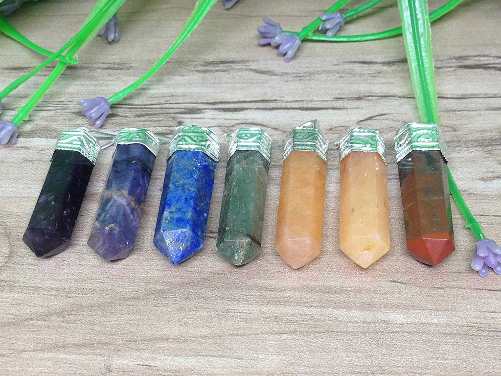 7 Chakra Pencil Pendant