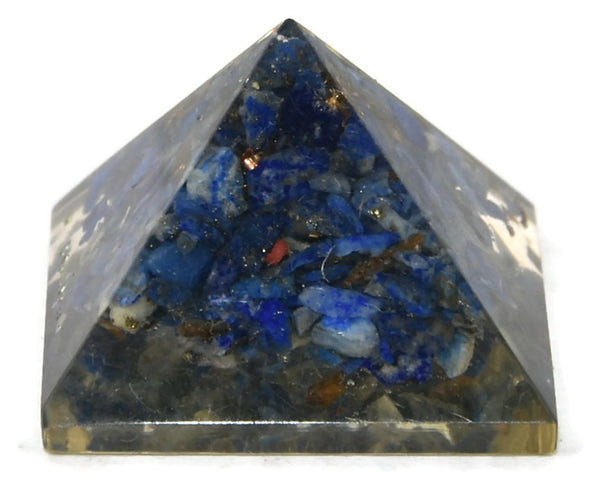 Lapis Lazuli Orgonite Pyramid 1 Inches - Healing Crystals India