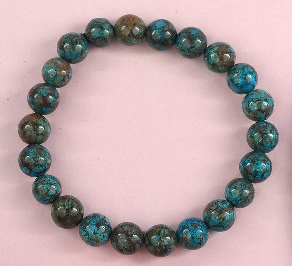 Chrysocolla Bracelet 10 MM - Healing Crystals India