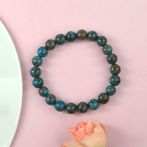 Chrysocolla Bracelet 10 MM - Healing Crystals India