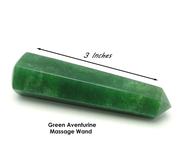 Green Aventurine Massage Wand 3 Inches - Healing Crystals India