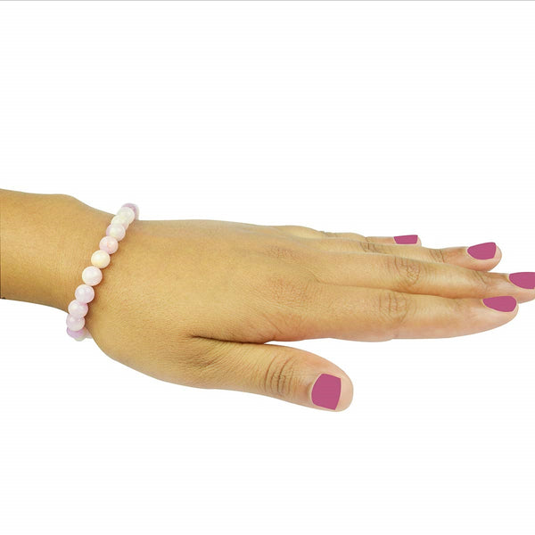 Kunzite Bracelet 8 MM - Healing Crystals India