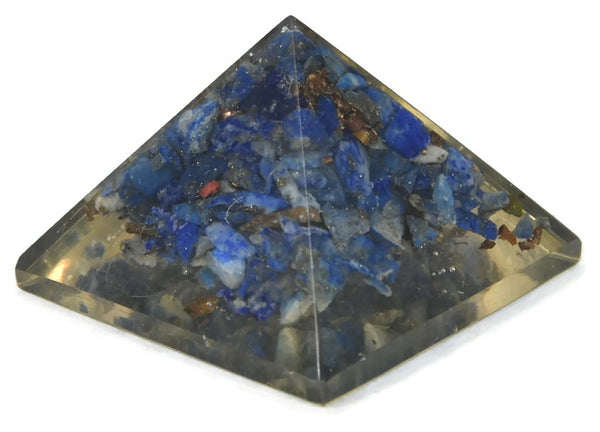 Lapis Lazuli Orgonite Pyramid 1 Inches - Healing Crystals India