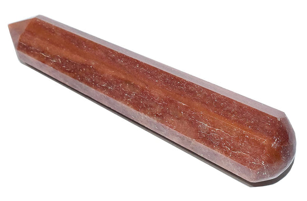 Red Aventurine Massage Wand 3 Inches - Healing Crystals India