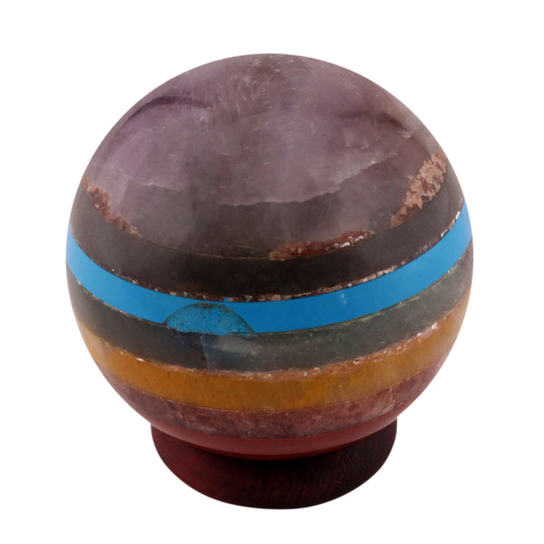 Seven Chakra Bonded Sphere 55-60 MM - Healing Crystals India