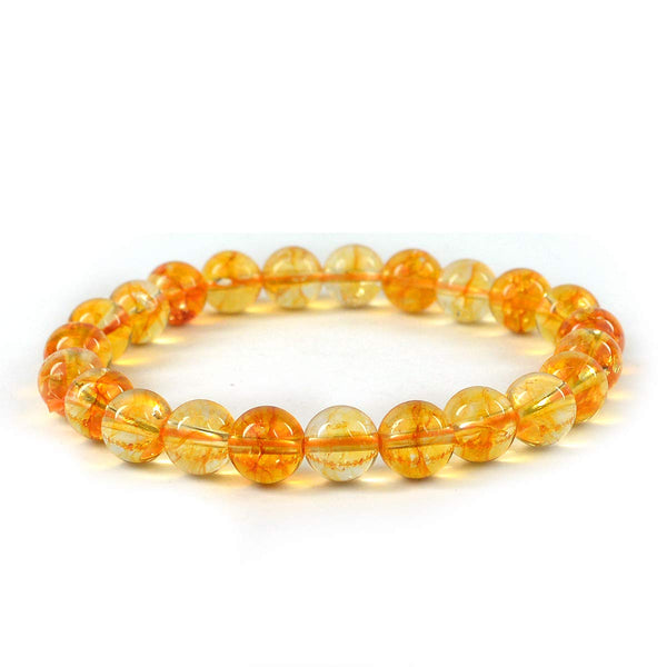 Citrine Bracelet 8 MM - Healing Crystals India