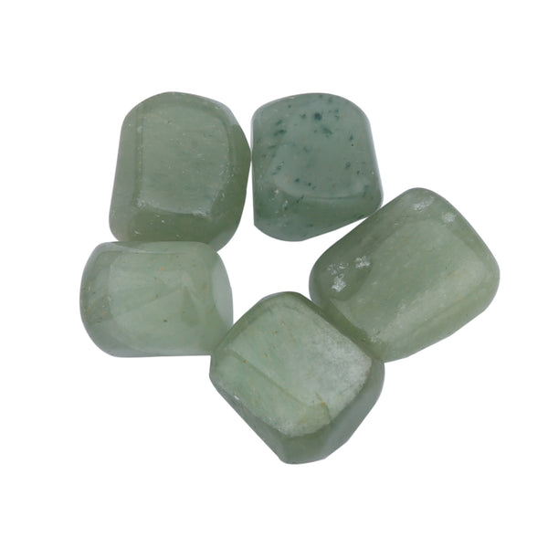 Green Aventurine 5 Piece Tumbled - Healing Crystals India