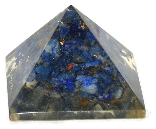 Lapis Lazuli Orgonite Pyramid 1 Inches - Healing Crystals India