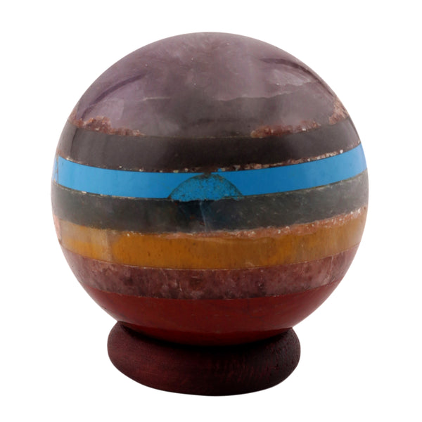 Seven Chakra Bonded Sphere 55-60 MM - Healing Crystals India