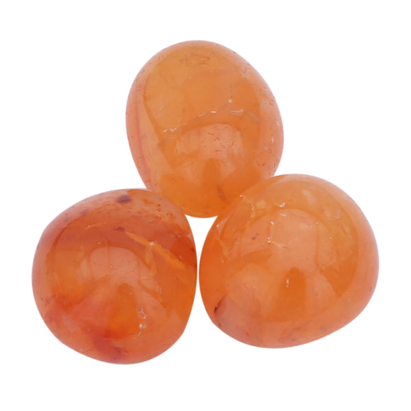 Carnelian Tumbled 3 Piece - Healing Crystals India