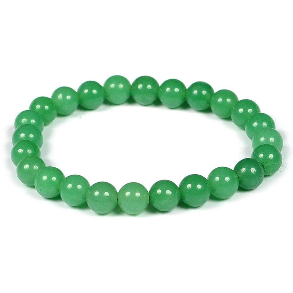 Buy SHRRIYA DIVINE Men's Women's Green Aventurine Stylish Charm Crystal  Beads Bracelet for Better Job Opportunities, Increase Prosperity (8mm, Green)  at Amazon.in