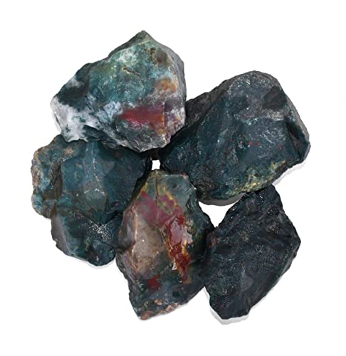 Blood Stone 5 Piece Raw Stone 2 Inches - Healing Crystals India