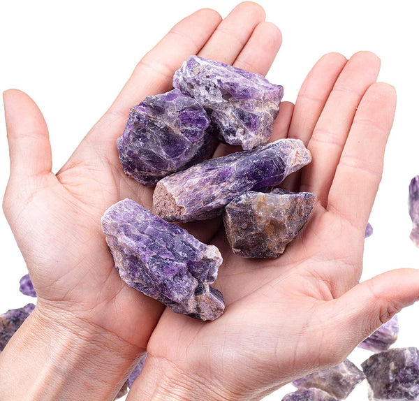 Amethyst 3 Piece Raw Stone 2 Inches - Healing Crystals India