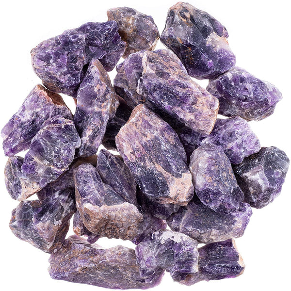 Amethyst 3 Piece Raw Stone 2 Inches - Healing Crystals India