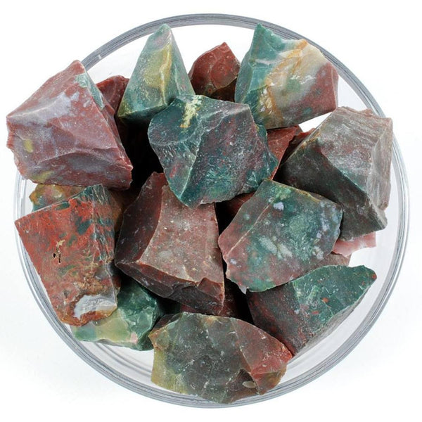 Blood Stone 5 Piece Raw Stone 2 Inches - Healing Crystals India