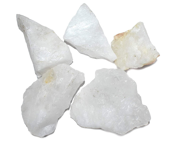 Crystal Quartz 10 Piece Raw Stone 2 Inches - Healing Crystals India