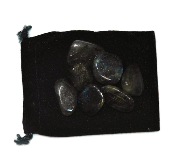 Labradorite Tumbles 10 Pieces - Healing Crystals India