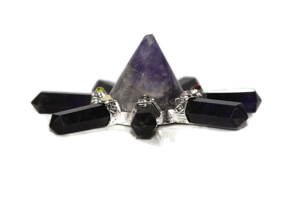 Amethyst 7 Pencil Nag Energy Generator - Healing Crystals India