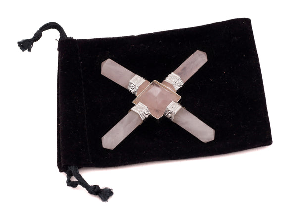 Rose Quartz 4 Pencil Energy Generator - Healing Crystals India