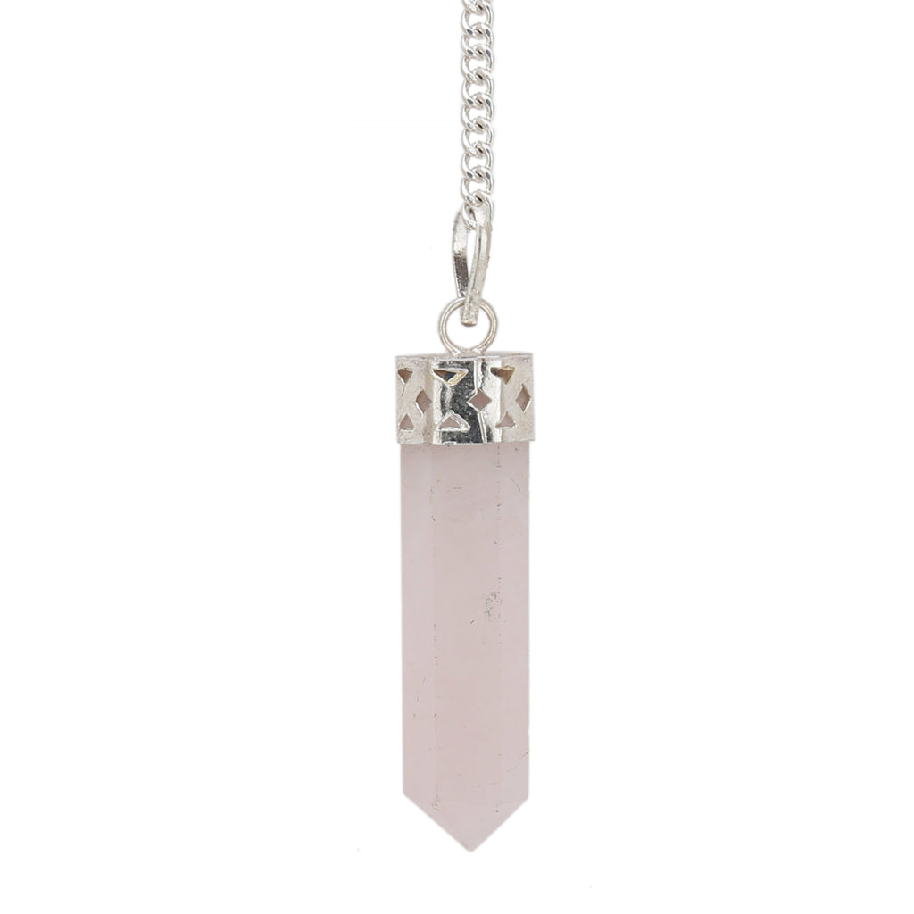 Buy Rose Quartz Pencil Pendant at Best Price in India – Healing ...