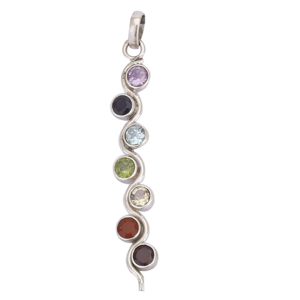 Buy Certified Seven Chakra Victorian Snake Pendant