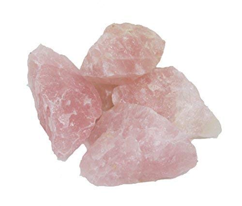 Rose Quartz 5 Pieces Raw Stone 2 Inches - Healing Crystals India