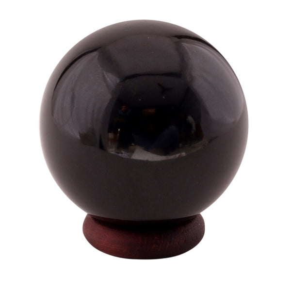 Black Obsidian Sphere 40-45 MM - Healing Crystals India