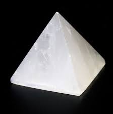 Buy natural White Selenite crystal Pyramid