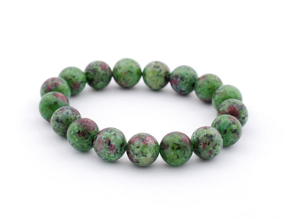 Ruby Zoisite Bracelet 8 mm - Healing Crystals India