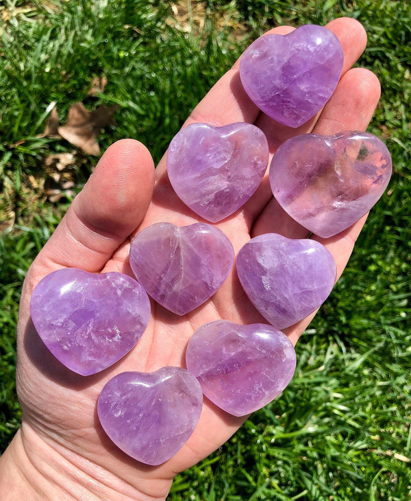 Amethyst Heart 1 inches - Healing Crystals India